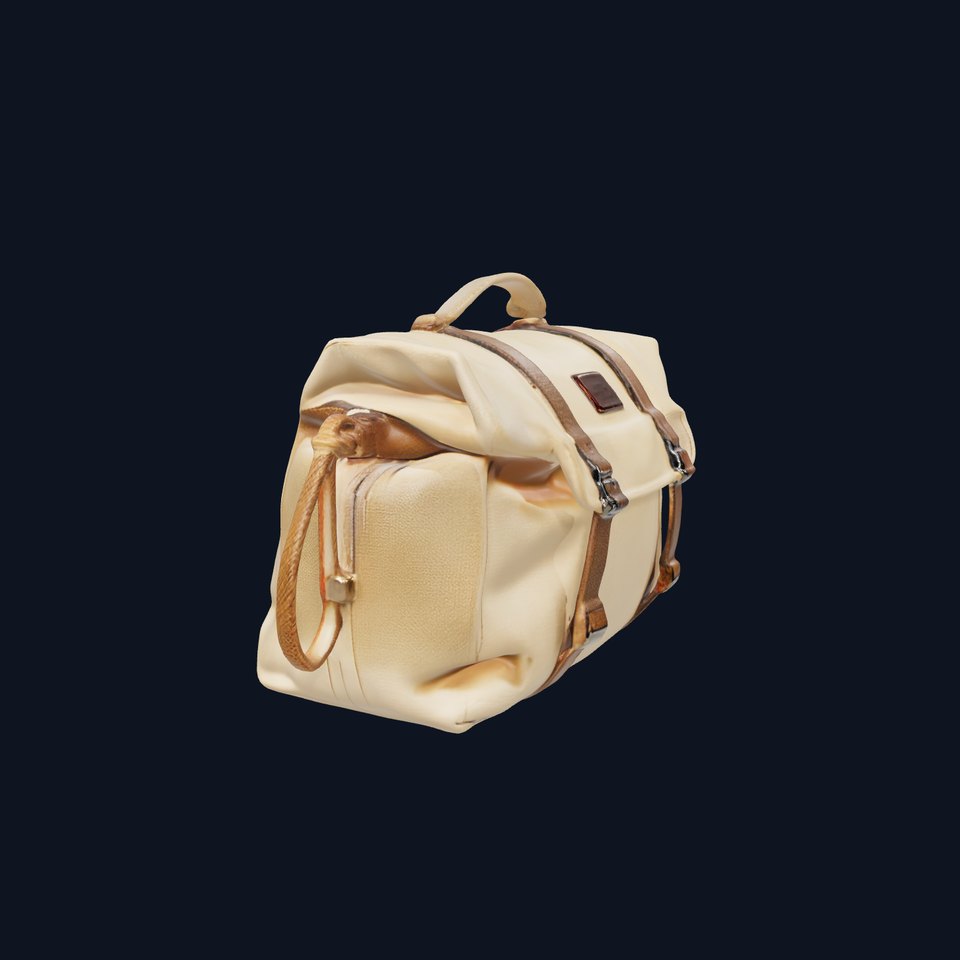 Canvas Backpack D Model Pack